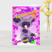 Je had een tonsillectomie om snel beter te worden kaart (Gele Bloem)