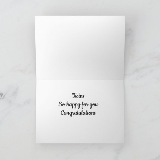 *** JE HAD EEN TWEELING*** GEFELICITEERD MET JULLI KAART (Binnen)