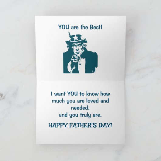 JE HAD EEN VADERDAG KAART (Binnen)