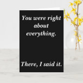 Je had gelijk kaart (Gele Bloem)