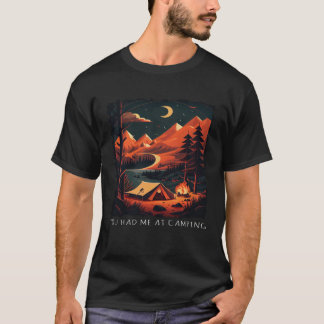 Je had me al bij Camping retro camping T-shirt