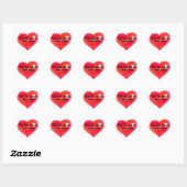 Je had me al bij Ik hou van pizza Hart Sticker (Vel)