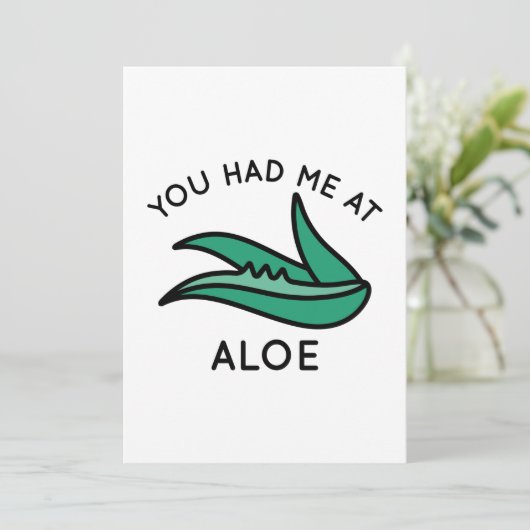 Je had me al in het verleden bedankkaart (Staand voorkant)