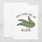 Je Had Me Bij Aloe Bedankkaart (Voorkant / Achterkant)