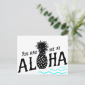 JE HAD ME BIJ ALOHA BRIEFKAART (Staand voorkant)