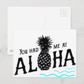 JE HAD ME BIJ ALOHA BRIEFKAART (Voorkant / Achterkant)