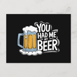 Je had me bij Beer. Feestdagenkaart