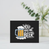 Je had me bij Beer. Save The Date (Staand voorkant)