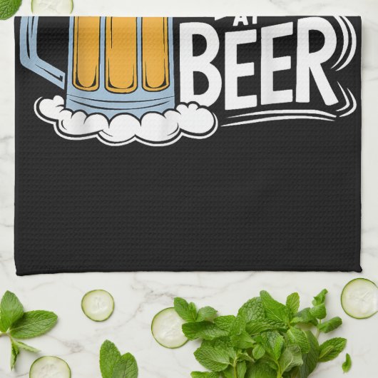 Je had me bij Beer. Theedoek (Gevouwen)