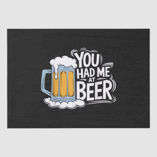 Je had me bij Beer. Tissuepapier (Voorkant)