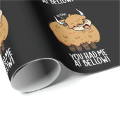 Je had me bij Bellow Funny Yak Pun Dark BG Cadeaupapier (Rol Hoek)