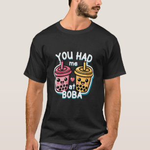 Je Had Me Bij Boba Schattig Kawaii Bubble Thee Lie T-shirt