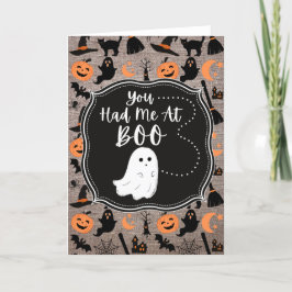 Je had me bij Boo Halloween Card Kaart