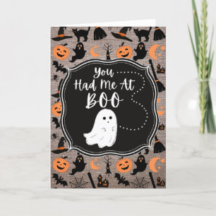 Je had me bij Boo Halloween Card Kaart