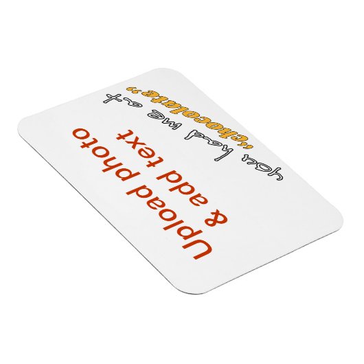 Je had me bij "chocolade" - DIY koelkast magneet (Rechterzijde)