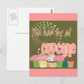 Je had me bij Cupcake Briefkaart (Voorkant / Achterkant)