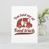 Je had me bij de voedseltruck bedankkaart (Staand voorkant)