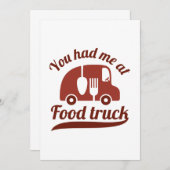 Je had me bij de voedseltruck bedankkaart (Voorkant / Achterkant)