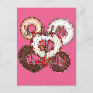 Je had me bij Doughnuts - Valentijnsdag Briefkaart