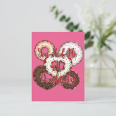 Je had me bij Doughnuts - Valentijnsdag Briefkaart (Staand voorkant)