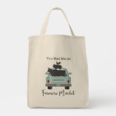 Je had me bij Farmers Market Truck Tote Bag (Achterkant)