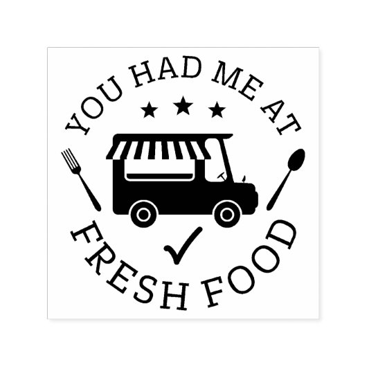 Je had me bij Fresh Food Stamp Zelfinktende Stempel (Design)