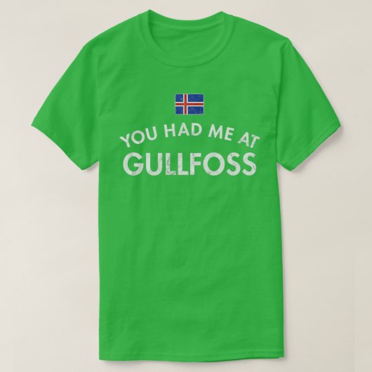 Je had me bij Gullfoss. T-shirt (Design voorkant)