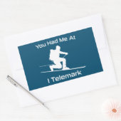 Je had me bij I Telemark Ski Rechthoekige Sticker (Envelop)