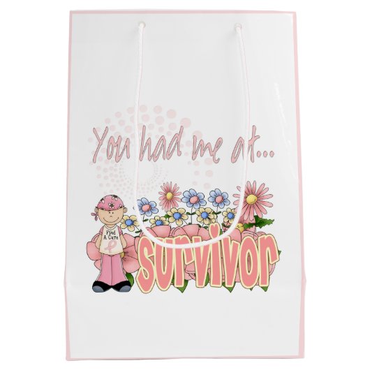 Je had me bij kanker overlevende medium cadeauzakje (Achterkant)