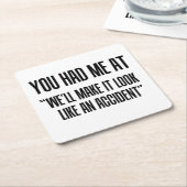 Je had me bij kartonnen onderzetters (Schuin)