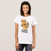 Je had me bij Mellow Funny Tuba Pun T-shirt (Voorkant volledig)