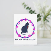 Je had me bij Meow! Briefkaart (Staand voorkant)