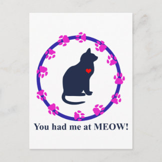 Je had me bij Meow! Briefkaart