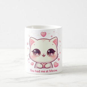 Je had me bij Meow Mok Schattige Kawaii Cat Coffee