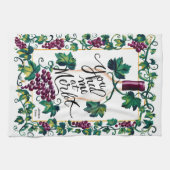 Je had me bij Merlot Custom Wine Theedoek (Horizontaal)