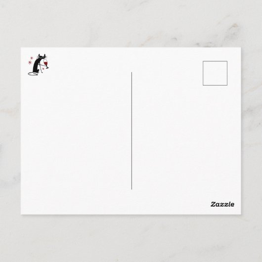 Je had me bij Merlot Funny Wine Pun Briefkaart (Achterkant)