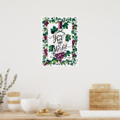 Je had me bij Merlot Red Wine Lover Custom Poster (Keuken)