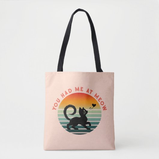 Je Had Me Bij Miauw Mooie Kat Tote Bag (Voorkant)