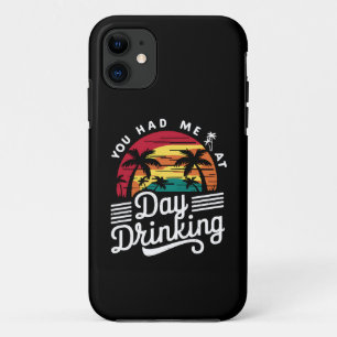 Je had me bij overdag drinken Funny Retro Beach Case-Mate iPhone Case