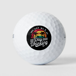 Je had me bij overdag drinken Funny Retro Beach  Golfballen