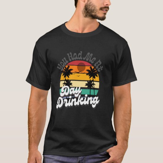 Je had me bij overdag drinken tops Funny Beach Ret (Voorkant)