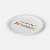 JE HAD ME BIJ PANNENKOEKEN PAPIEREN BORDJE (Gekanteld)