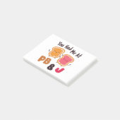 Je had me bij PB&J Peanut Butter en Jelly Post-it® Notes (Schuin)