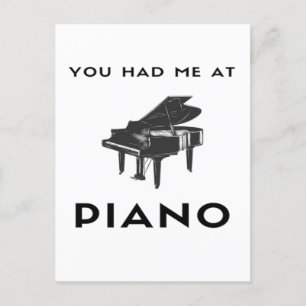 Je had me bij Piano Grand Piano Player Funny Briefkaart