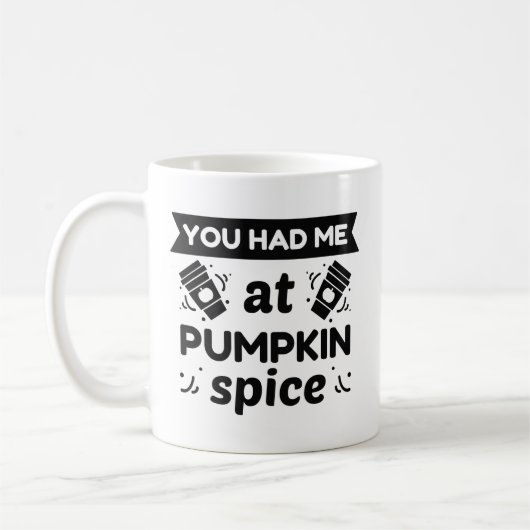 Je had me bij Pumpkin Spice Koffiemok (Links)