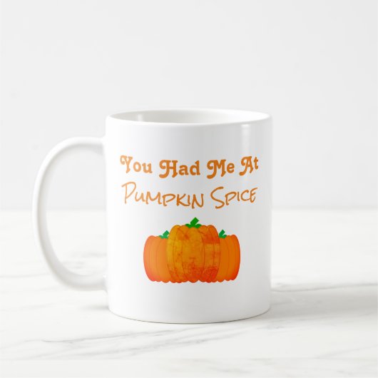 Je had me bij Pumpkin Spice Koffiemok (Links)