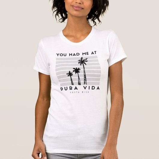 Je had me bij Pura Vida Palm Tree Costa Rica T-shirt (Voorkant)