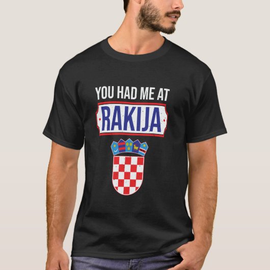 Je had me bij rakija t-shirt (Voorkant)