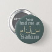 Je had me bij Salam knoppen Ronde Button 5,7 Cm (Voorkant /achterkant)