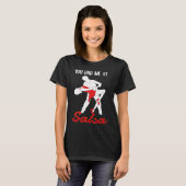 Je had me bij salsa dansende danser t-shirt (Voorkant volledig)